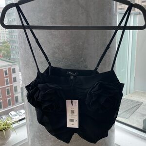 Dynamite Black Floral Bandeau